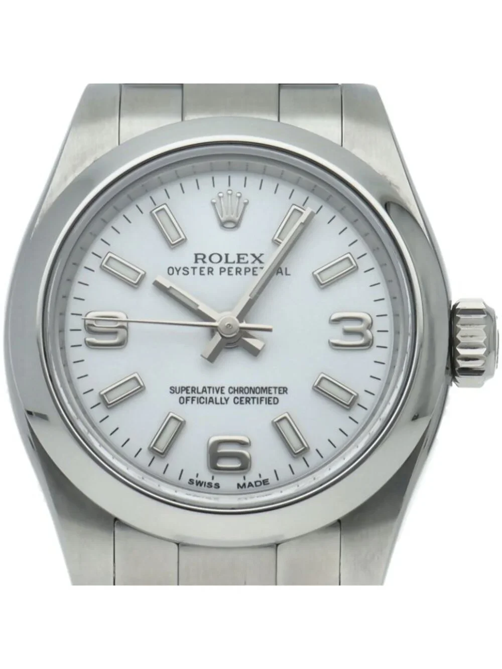 Rolex Oyster Perpetual 26 Watch Box SS White